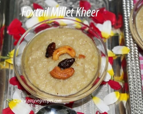 Foxtail Millet Kheer Recipe - Plattershare - Recipes, food stories and food lovers