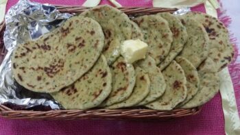 Tawa Whole Wheat Green Leafy Veggie Naans... - Plattershare - Recipes, food stories and food lovers