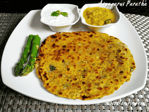 Asparagus Parotha - Plattershare - Recipes, Food Stories And Food Enthusiasts