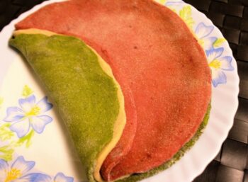 Spinach & Beetroot Pin Wheel Parathas - Plattershare - Recipes, food stories and food lovers