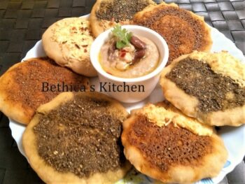 Manakish - Arabic Bread With Indian Flavour - Fusion Style - Plattershare - Recipes, food stories and food lovers