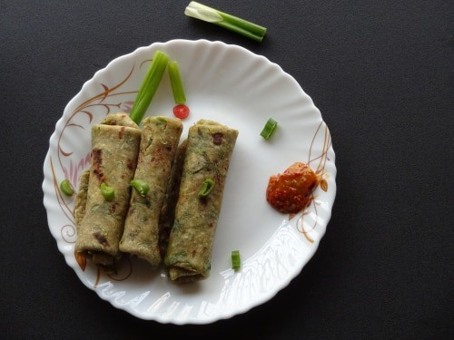 Spring Onion Paratha - Plattershare - Recipes, food stories and food lovers