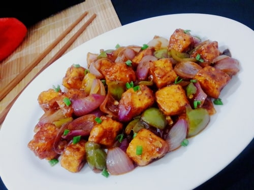 Restaurant Style Chilli Paneer - Plattershare - Recipes, food stories and food lovers