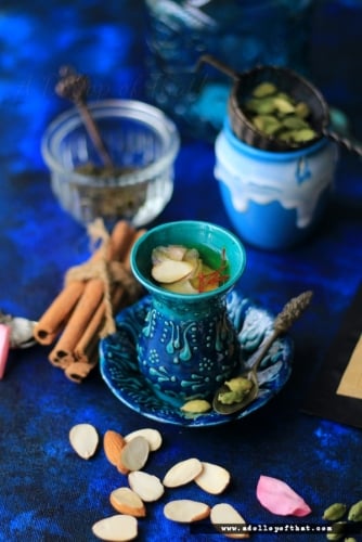 Kashmiri Kahwa Tea - Plattershare - Recipes, Food Stories And Food Enthusiasts