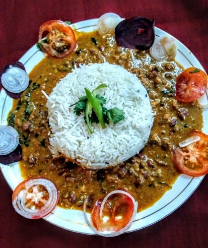 Rajma Chawal Combo Restaurant Style - Plattershare - Recipes, food stories and food lovers