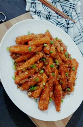 Restaurant Style Crispy Chilli Baby Corn - Plattershare - Recipes, Food Stories And Food Enthusiasts