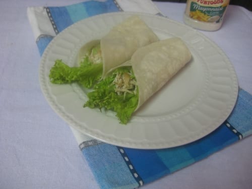 Chicken Mayo Wrap - Plattershare - Recipes, food stories and food lovers