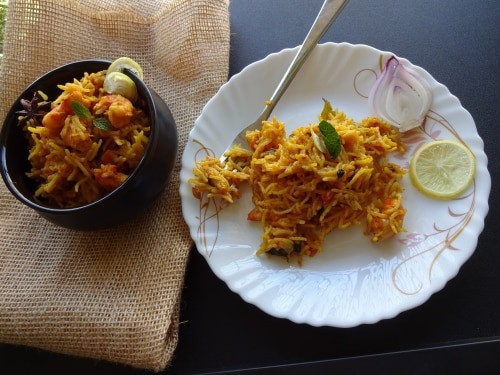 Prawns Pulao Or Kolambi Bhat - Plattershare - Recipes, food stories and food lovers