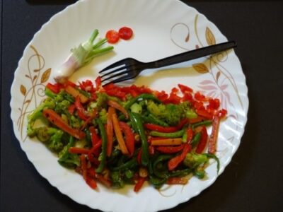 Assorted Vegetables In Chilly Garlic Sauce - Plattershare - Recipes, Food Stories And Food Enthusiasts