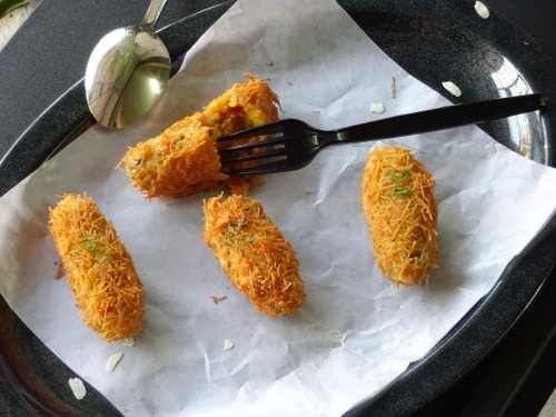 Veg Poha Croquettes - Plattershare - Recipes, Food Stories And Food Enthusiasts
