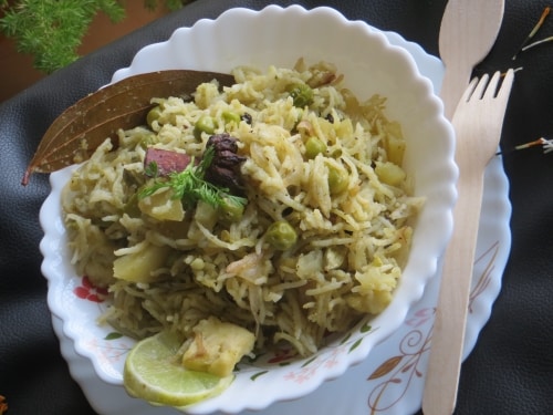 Quick Matar Paneer Pulao - Plattershare - Recipes, Food Stories And Food Enthusiasts