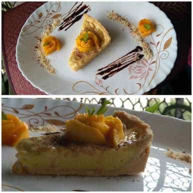 No Bake Mango Custard Tart - Plattershare - Recipes, food stories and food lovers