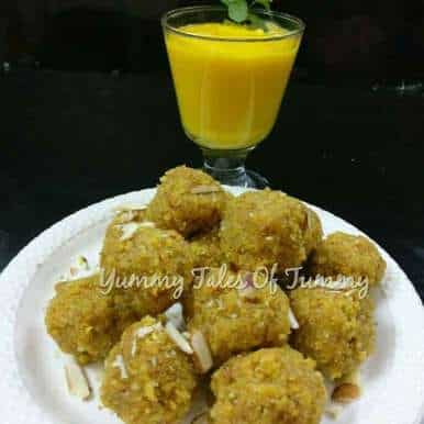 Aam Ras Poori Ke Ladoo (Mango Juice Poori Ladoos) - Plattershare - Recipes, food stories and food lovers