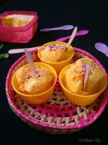 Mango Frozen Yogurt - Plattershare - Recipes, Food Stories And Food Enthusiasts