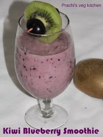 Kiwi Blueberry Smoothie - Plattershare - Recipes, food stories and food enthusiasts