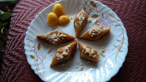 Stuffed Mango Kaju Katli - Plattershare - Recipes, food stories and food lovers