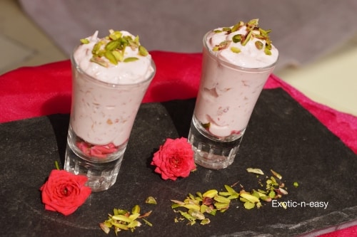 Rose Yogurt (Gulab Shrikhand) - Plattershare - Recipes, food stories and food lovers