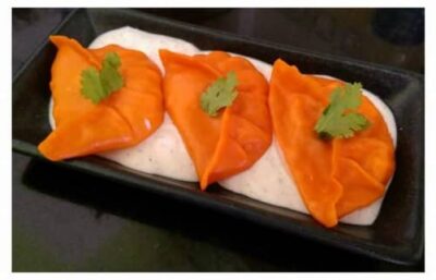 Healthy Carrot & Paneer Momos with Creamy White Dipping Sauce - Plattershare - Recipes, food stories and food lovers Healthy Carrot & Paneer Momos with Creamy White Dipping Sauce - Plattershare - Recipes, food stories and food lovers
