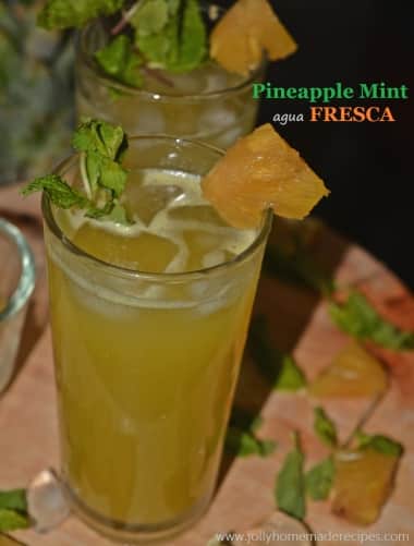 Pineapple Mint Agua Fresca - Plattershare - Recipes, food stories and food lovers