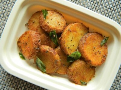 Round Cut Potato Fry - Plattershare - Recipes, food stories and food lovers