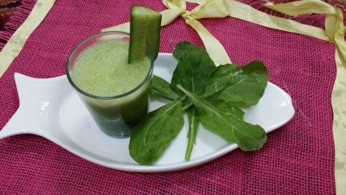 Cucumber, Spinach And Lemon Juice (Green Juice) - Plattershare - Recipes, food stories and food lovers