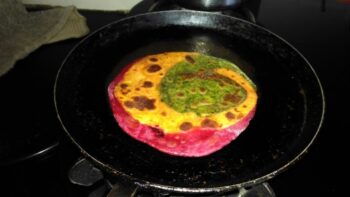 Tri Color Paratha - Plattershare - Recipes, food stories and food lovers
