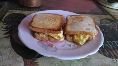 Chicken Sandwich Toast - Plattershare - Recipes, food stories and food lovers