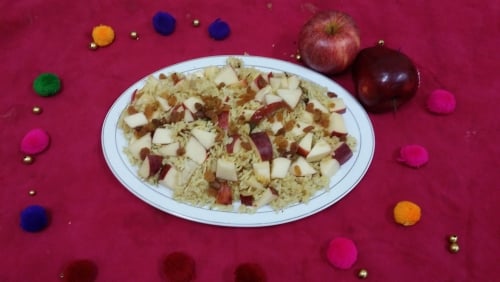 Red Apple Pulao - Plattershare - Recipes, food stories and food lovers