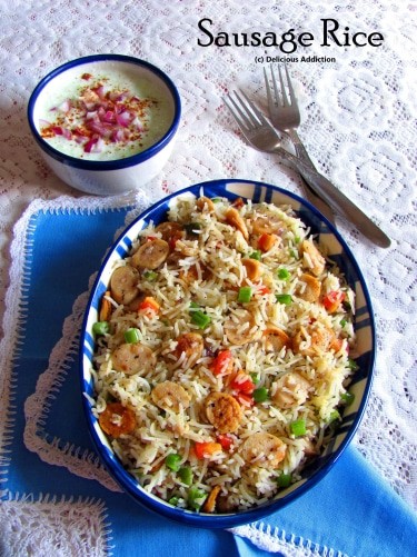 Sausage Rice With Vegetables - Plattershare - Recipes, food stories and food lovers