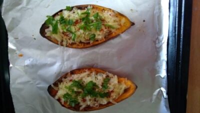 Loaded Sweet Potatoes - Plattershare - Recipes, food stories and food lovers Loaded Sweet Potatoes - Plattershare - Recipes, food stories and food lovers