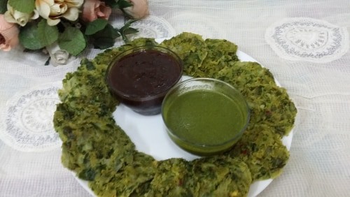 Steamed Spinach Discs - Plattershare - Recipes, Food Stories And Food Enthusiasts