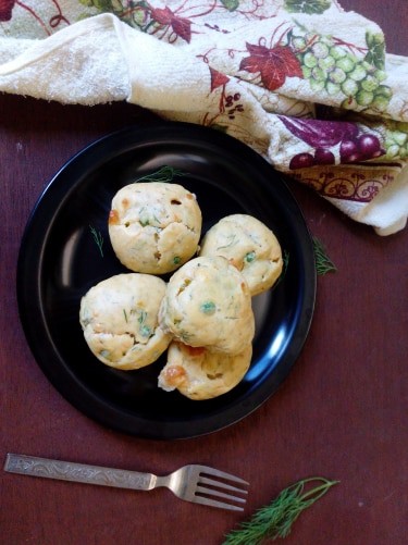Carrot, Peas And Dill Muffins - Plattershare - Recipes, Food Stories And Food Enthusiasts