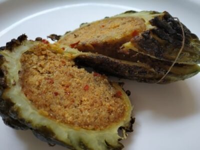 Stuffed Bitter Melon - Plattershare - Recipes, food stories and food lovers Stuffed Bitter Melon - Plattershare - Recipes, food stories and food lovers