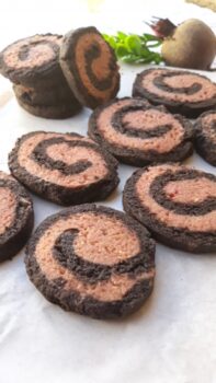 Wheat Almond Flour Beetroot Cocoa Pinwheel Cookies - Plattershare - Recipes, food stories and food lovers