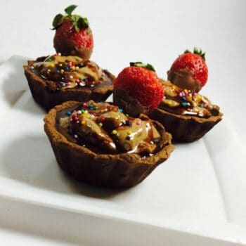 Healthy Shortcrust Pastry Filled With Baked Chocolate Yogurt - Plattershare - Recipes, food stories and food lovers