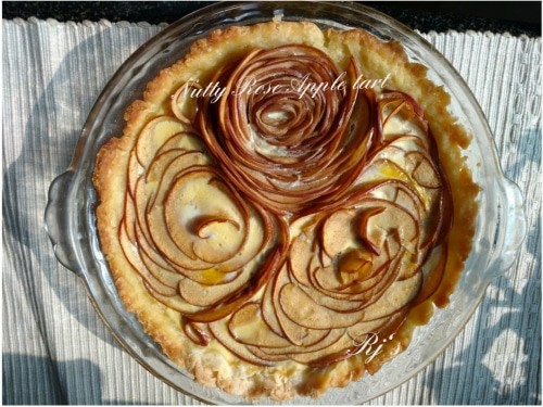 Nutty Rose Apple Tart - Plattershare - Recipes, Food Stories And Food Enthusiasts