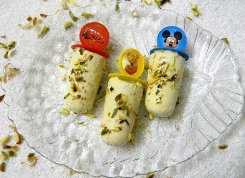 Mawa (Khoya) Elaichi Nutty Kulfi - Plattershare - Recipes, food stories and food lovers