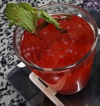 Rose And Basil Lemonade Punch (Roohafza Drink) - Plattershare - Recipes, food stories and food lovers