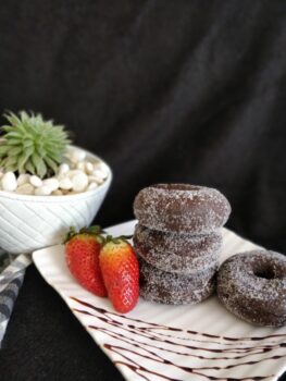 Oats Honey Chocolate Vanilla Donuts - Plattershare - Recipes, food stories and food lovers