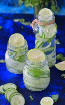 Cucumber Lemon And Mint Water - Plattershare - Recipes, food stories and food lovers