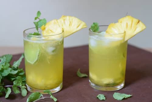Virgin Pineapple Mint Mojito - Plattershare - Recipes, Food Stories And Food Enthusiasts