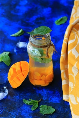Belly Fat Diet Drink With Mango & Basil - Plattershare - Recipes, food stories and food lovers