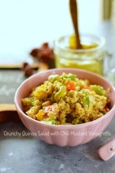 Crunchy Quinoa Salad With Chili Mustard Vinaigrette - Plattershare - Recipes, food stories and food lovers