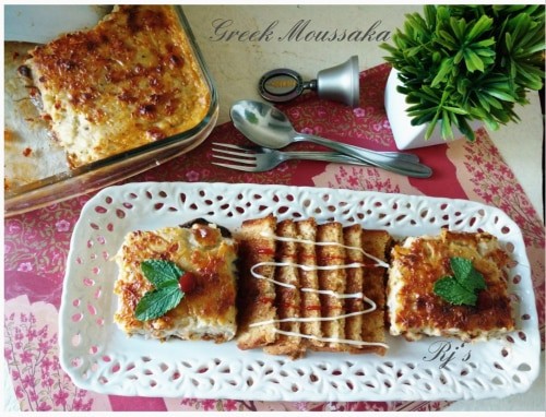 Greek Moussaka - Plattershare - Recipes, Food Stories And Food Enthusiasts