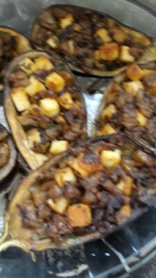 Vegetable Cheese Topped Mushroom Tofu Baked Aubergine - Plattershare - Recipes, food stories and food lovers Vegetable Cheese Topped Mushroom Tofu Baked Aubergine - Plattershare - Recipes, food stories and food lovers