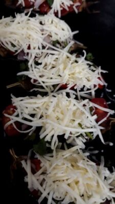 Vegetable Cheese Topped Mushroom Tofu Baked Aubergine - Plattershare - Recipes, food stories and food lovers Vegetable Cheese Topped Mushroom Tofu Baked Aubergine - Plattershare - Recipes, food stories and food lovers