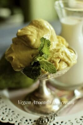 Vegan Avocado Ice-Cream - Plattershare - Recipes, food stories and food lovers