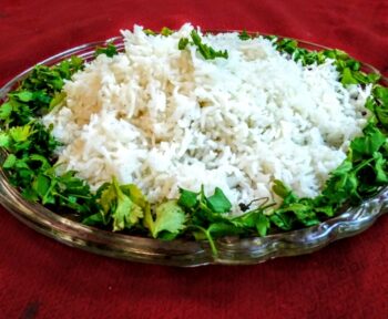 White Chana Gravy With Boiled Rice - Plattershare - Recipes, food stories and food lovers