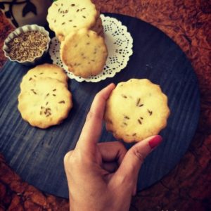 Jeera Cookies / Cumin Cookies / Eggless Roasted Cumin Biscuits - Plattershare - Recipes, food stories and food lovers
