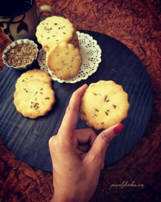 Jeera Cookies / Cumin Cookies / Eggless Roasted Cumin Biscuits - Plattershare - Recipes, Food Stories And Food Enthusiasts
